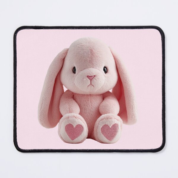 Item preview, Cute Pink Bunny Plush Aesthetic designed and sold by jianina-alondra.