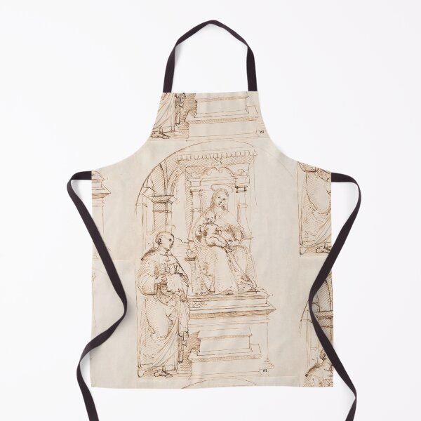 Item preview, Enthroned Madonna and Child with Saint designed and sold by artofuniverse.