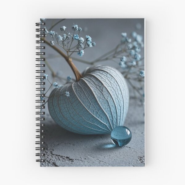 Item preview, Blue Physalis Lantern Water Drop Gypsophila Still Life Art designed and sold by LYAN-STORE.