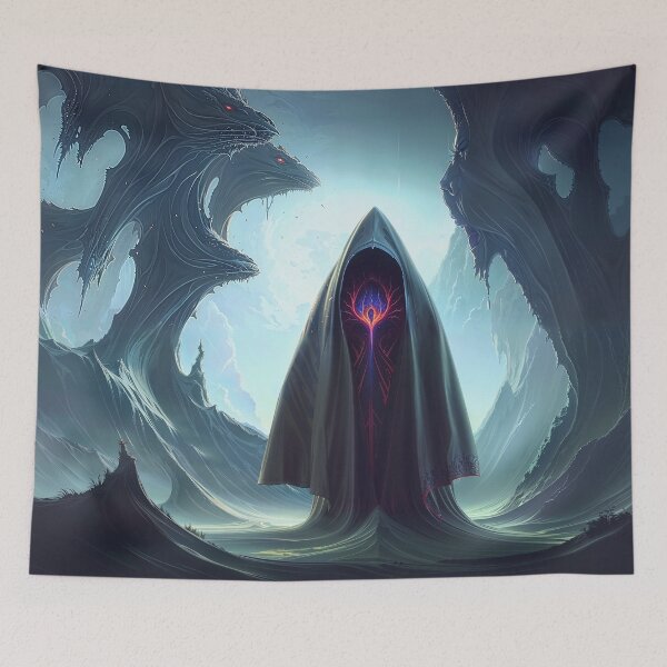 Item preview, Hooded Figure and a Rocky Landscape designed and sold by Korral.