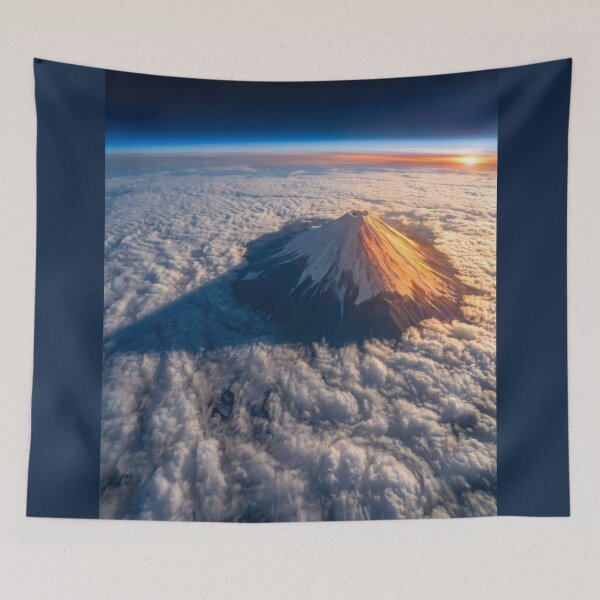 Item preview, Mount Fuji Sunrise Sea of Clouds Photography designed and sold by conohitoAI-ArtGallery.