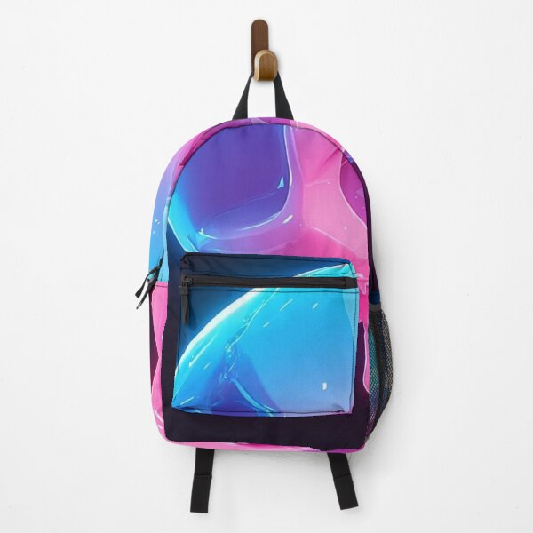 Item preview, Melting Neon Skull Pink Blue Dripping Glossy 3D Art designed and sold by LYAN-STORE.
