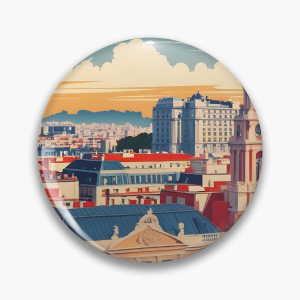 Item preview, Madrid Spain Vintage Travel Tourism designed and sold by TravelersGems.