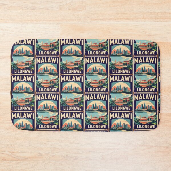 Item preview, Lilongwe Malawi Vintage Travel Tourism designed and sold by TravelersGems.