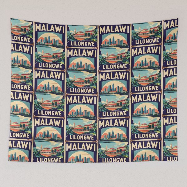 Item preview, Lilongwe Malawi Vintage Travel Tourism designed and sold by TravelersGems.