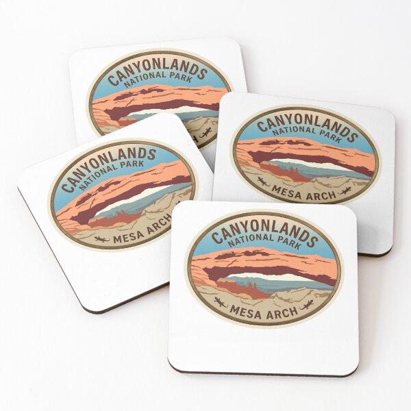 Item preview, Canyonlands National Park Mesa Arch Utah Retro Desert Badge designed and sold by LittleArij.