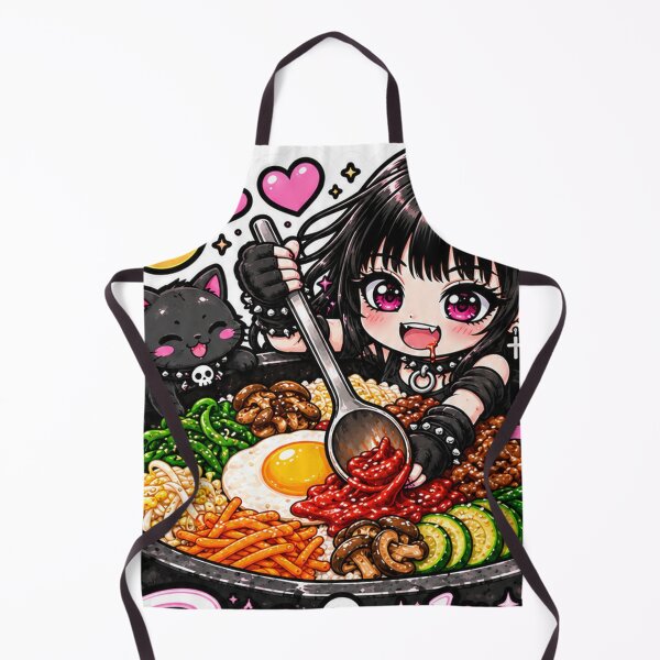 Item preview, Goth Food Gremlin Loves Bibimbap designed and sold by AnnekeJordaan.