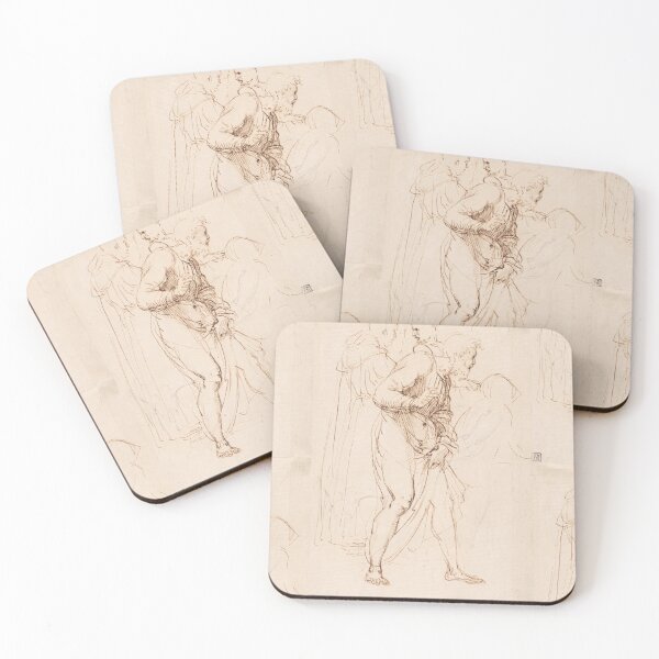 Item preview, Renaissance Figure Study in Brown Ink designed and sold by artofuniverse.