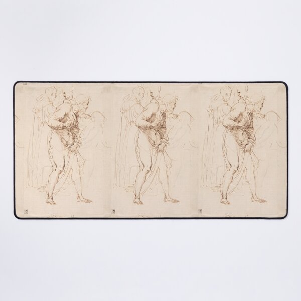 Item preview, Renaissance Figure Study in Brown Ink designed and sold by artofuniverse.