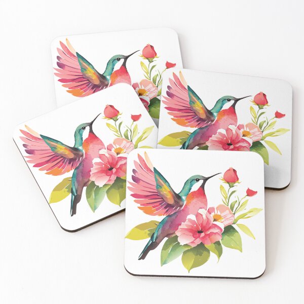Item preview, Hummingbird flower sticker designed and sold by DesignPMG.