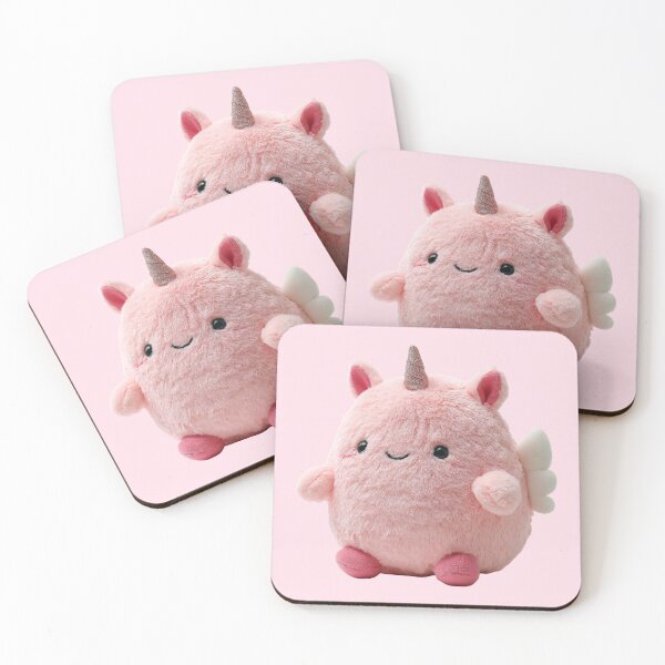 Aperçu de l'œuvre Peluche licorne rose mignonne Kawaii créée et vendue par jianina-alondra.