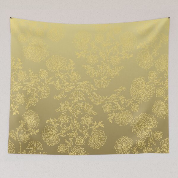 Item preview, Floral Elegance – Intricate Chintz Botanical Ombre Pattern | Yellow designed and sold by Frohyou.