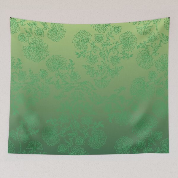 Item preview, Floral Elegance – Intricate Chintz Botanical Ombre Pattern | Green designed and sold by Frohyou.