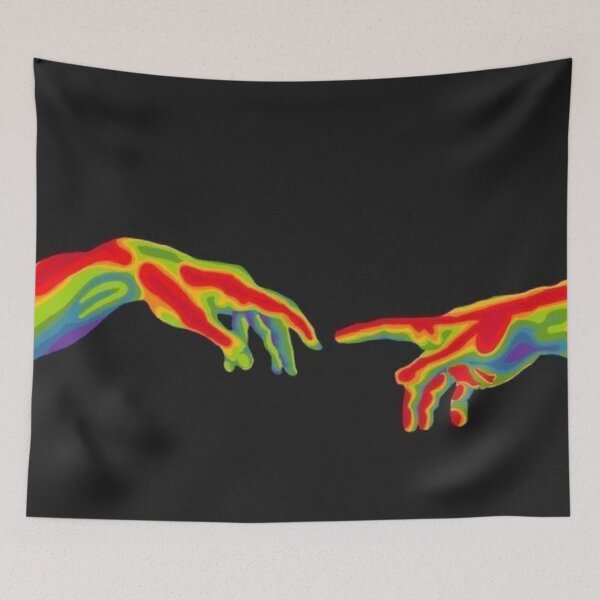 Item preview, Creation of Adam Thermal Heat Map Psychedelic Hands Art designed and sold by LYAN-STORE.