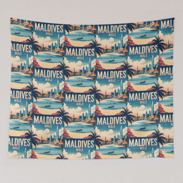 Item preview, Male Maldives Vintage Travel Tourism designed and sold by TravelersGems.