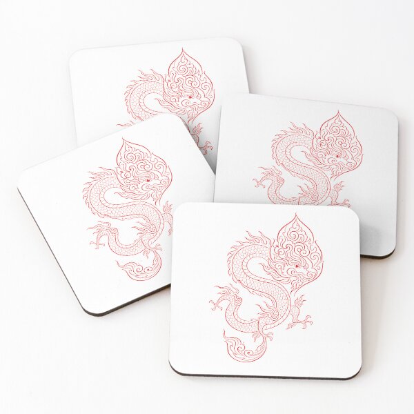 Item preview, Traditional Crimson Dragon Vietnamese Dragon - Ly Dynasty Art designed and sold by Rising Drake.