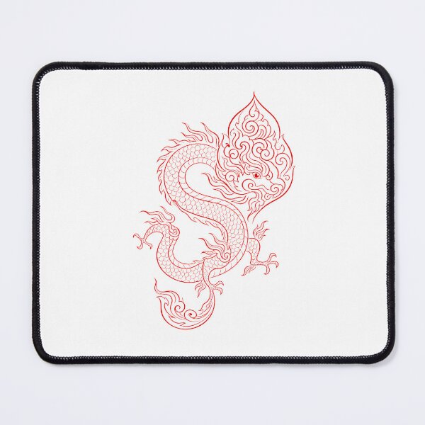 Item preview, Traditional Crimson Dragon Vietnamese Dragon - Ly Dynasty Art designed and sold by Rising Drake.