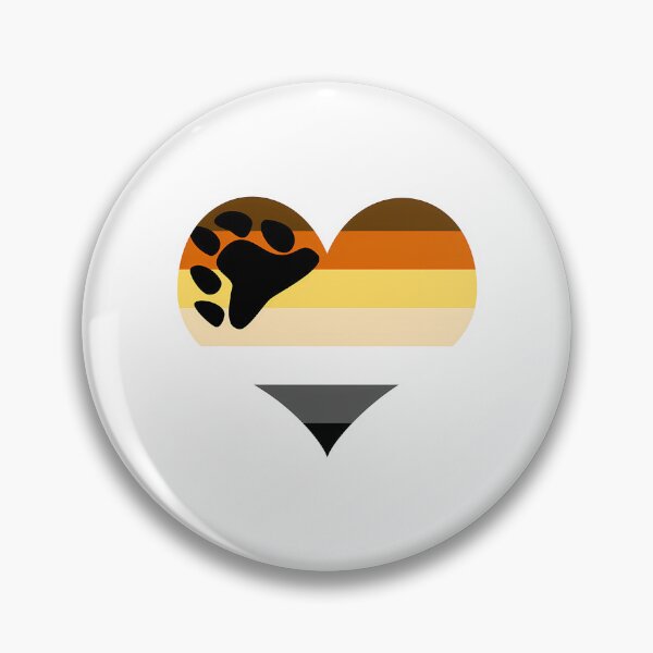 Item preview, Brotherhood Of Bears Pride Flag Heart designed and sold by bylerg-wyneth.
