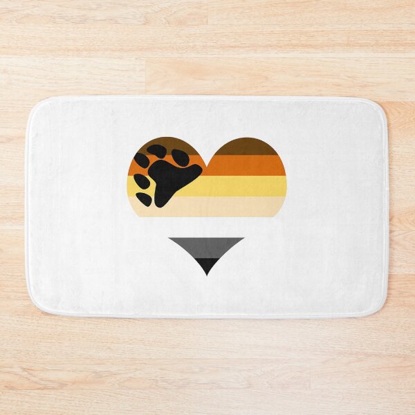 Item preview, Brotherhood Of Bears Pride Flag Heart designed and sold by bylerg-wyneth.