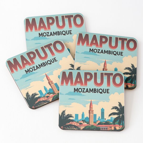Item preview, Maputo Mozambique Vintage Travel Tourism designed and sold by TravelersGems.