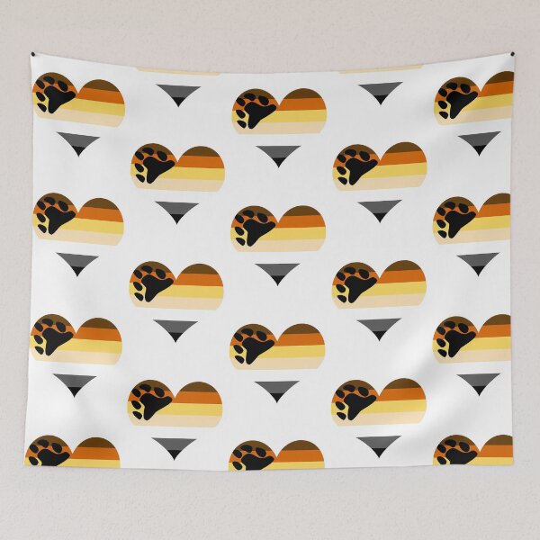 Item preview, Brotherhood Of Bears Pride Flag Heart designed and sold by bylerg-wyneth.