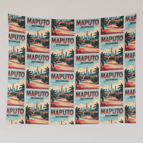 Item preview, Maputo Mozambique Vintage Travel Tourism designed and sold by TravelersGems.