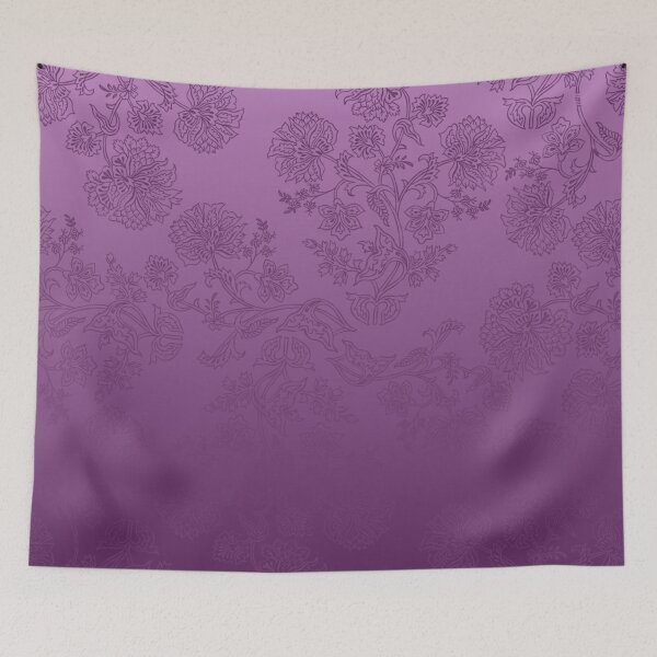 Item preview, Floral Elegance – Intricate Chintz Botanical Ombre Pattern | Purple designed and sold by Frohyou.