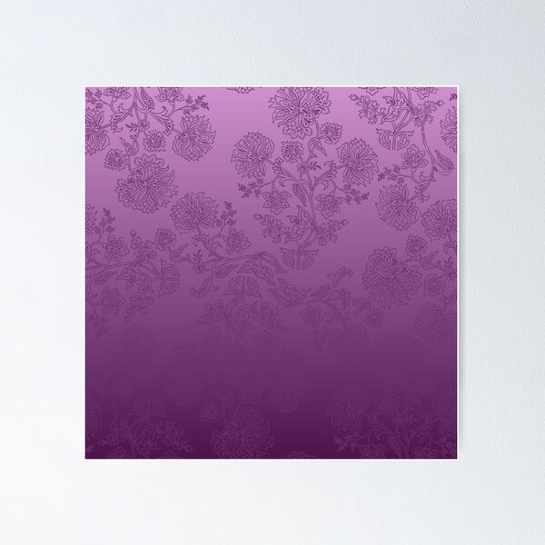Item preview, Floral Elegance – Intricate Chintz Botanical Ombre Pattern | Purple designed and sold by Frohyou.