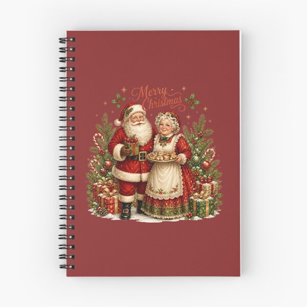Item preview, Retro Santa  And Mrs. Claus designed and sold by Whimsy Petal and Co..