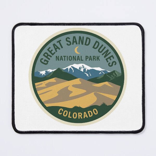 Item preview, Great Sand Dunes National Park Colorado Retro Dunes Patch designed and sold by LittleArij.