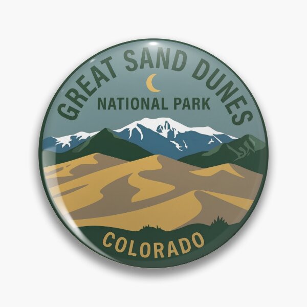 Item preview, Great Sand Dunes National Park Colorado Retro Dunes Patch designed and sold by LittleArij.
