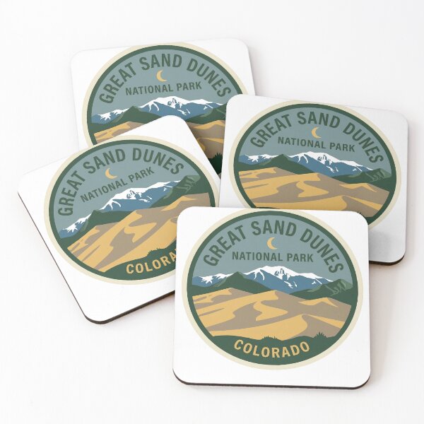 Item preview, Great Sand Dunes National Park Colorado Retro Dunes Patch designed and sold by LittleArij.