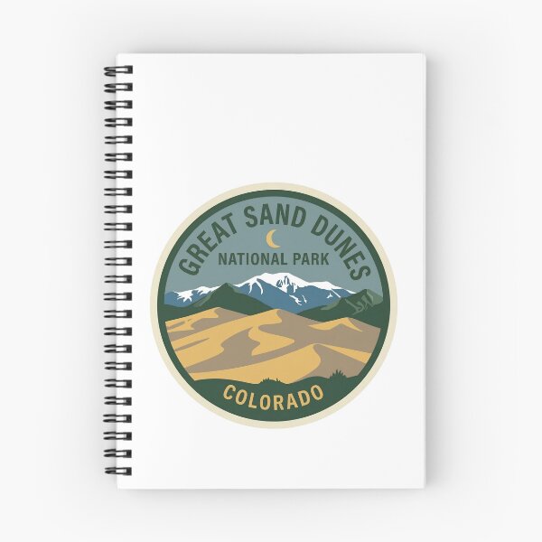 Item preview, Great Sand Dunes National Park Colorado Retro Dunes Patch designed and sold by LittleArij.