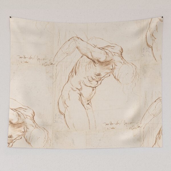 Item preview, Renaissance Male Nude Anatomy Study designed and sold by artofuniverse.