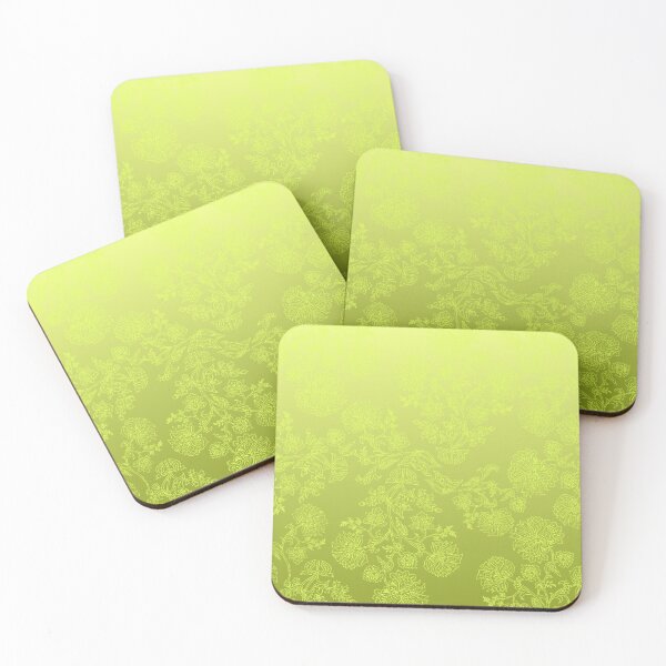 Item preview, Floral Elegance – Intricate Chintz Botanical Ombre Pattern | Chartreuse designed and sold by Frohyou.