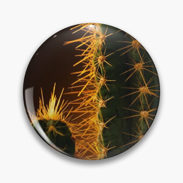 Item preview, Golden Backlit Cactus Spines Macro Desert Botanical Photo designed and sold by LYAN-STORE.