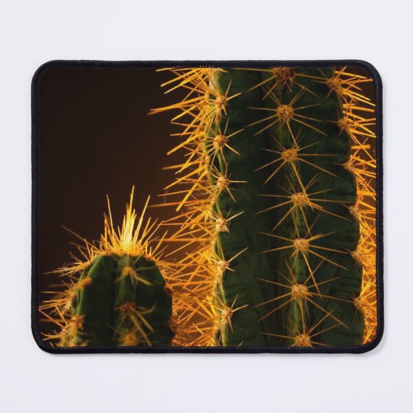 Item preview, Golden Backlit Cactus Spines Macro Desert Botanical Photo designed and sold by LYAN-STORE.