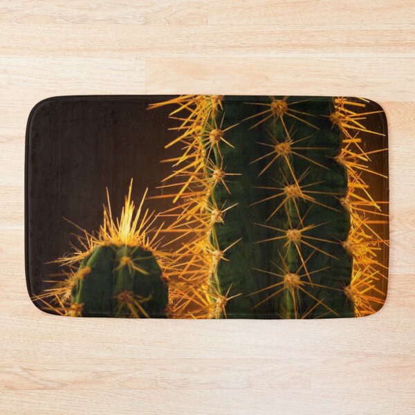 Item preview, Golden Backlit Cactus Spines Macro Desert Botanical Photo designed and sold by LYAN-STORE.