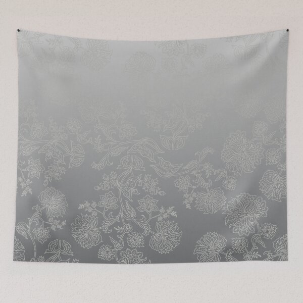 Item preview, Floral Elegance – Intricate Chintz Botanical Ombre Pattern | Gray designed and sold by Frohyou.