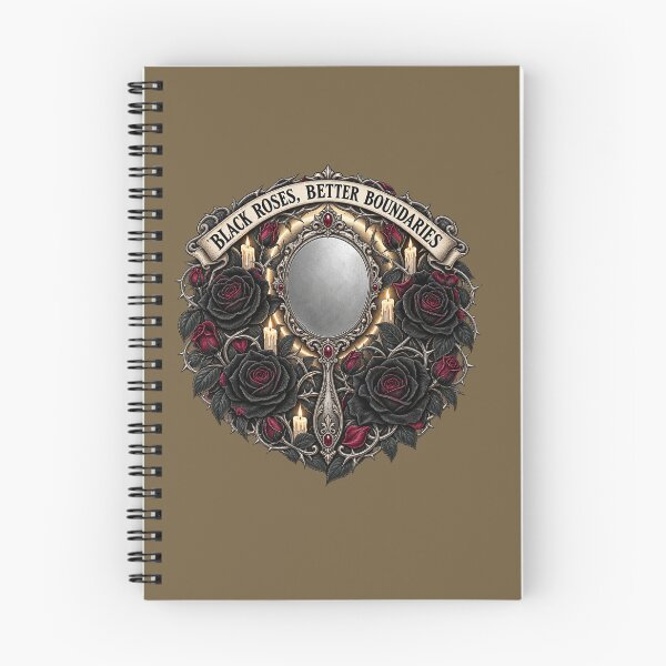 Item preview, Black Roses Better Boundaries – Goth Self Care Sticker designed and sold by StarFern Studio.