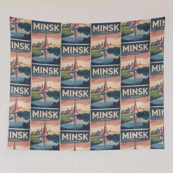 Item preview, Minsk Belarus Vintage Travel Tourism designed and sold by TravelersGems.