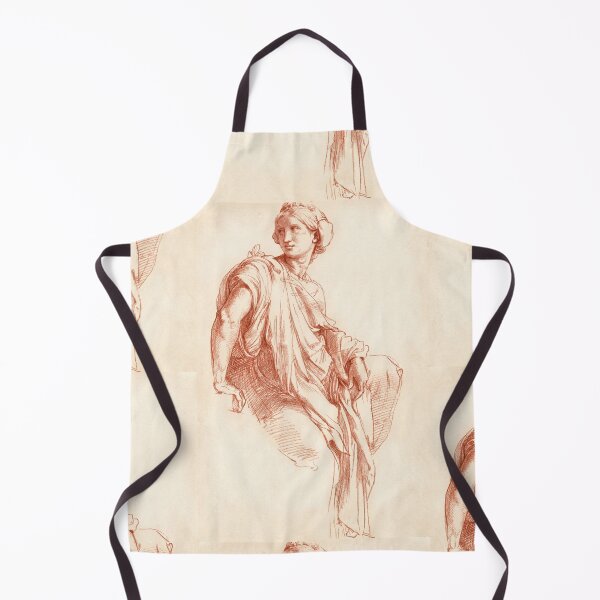 Item preview, Seated Draped Woman Red Chalk Study designed and sold by artofuniverse.