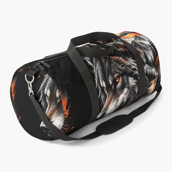 Item preview, Wolf Spirit in the Wilderness – Mountain, Raven & Compass designed and sold by DoveArtDesigns.