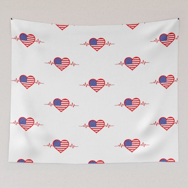 Item preview, Heart With Usa Flag Symbol  Patriotic American Love And Freedom Icon designed and sold by bylerg-wyneth.