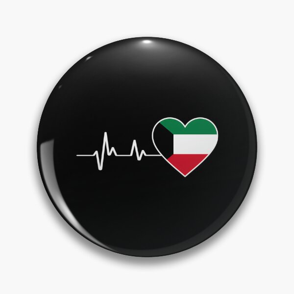 Item preview, Heartbeat Of Kuwait Flag Heart For Kuwait Lovers And Kuwaitis designed and sold by bylerg-wyneth.