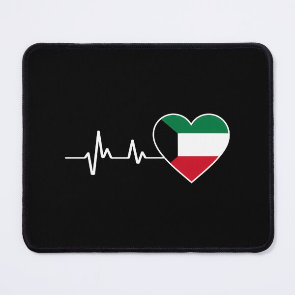 Item preview, Heartbeat Of Kuwait Flag Heart For Kuwait Lovers And Kuwaitis designed and sold by bylerg-wyneth.