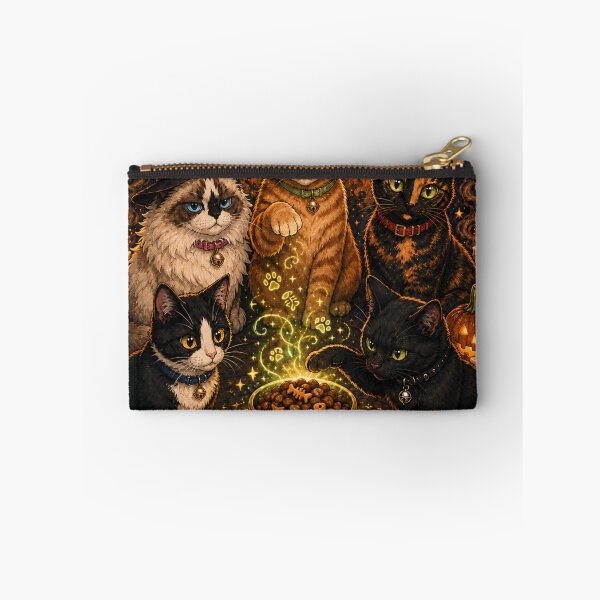 Item preview, The Treat Coven – We Summoned Snacks Halloween Cats designed and sold by chrstnslts.