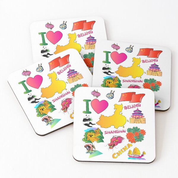 Item preview, I Love China. Hand Drawn Chinese Doodle Elements Map And Flag designed and sold by bylerg-wyneth.