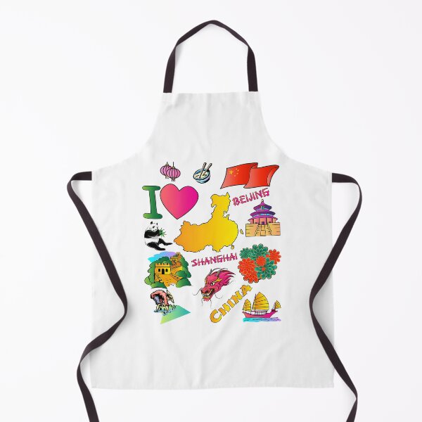 Item preview, I Love China. Hand Drawn Chinese Doodle Elements Map And Flag designed and sold by bylerg-wyneth.