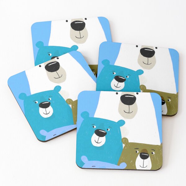 Item preview, Cute Bears Family Colorful Nursery Hand Drawn Illustration designed and sold by LYAN-STORE.